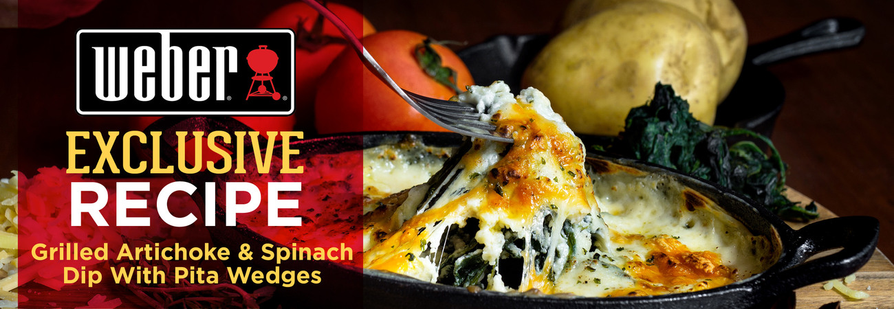 Grilled Artichoke & Spinach Dip With Pita Wedges - Great Lakes Ace Hardware Store Header