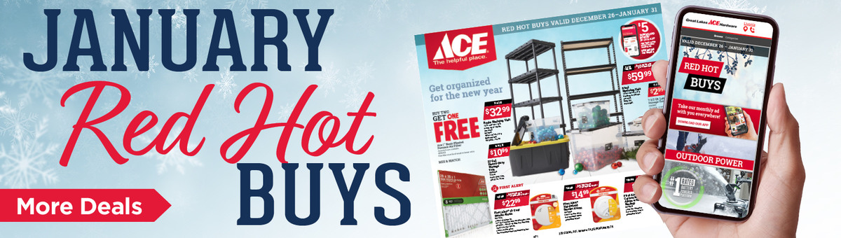 January Red Hot Buys - Great Lakes Ace Hardware Store