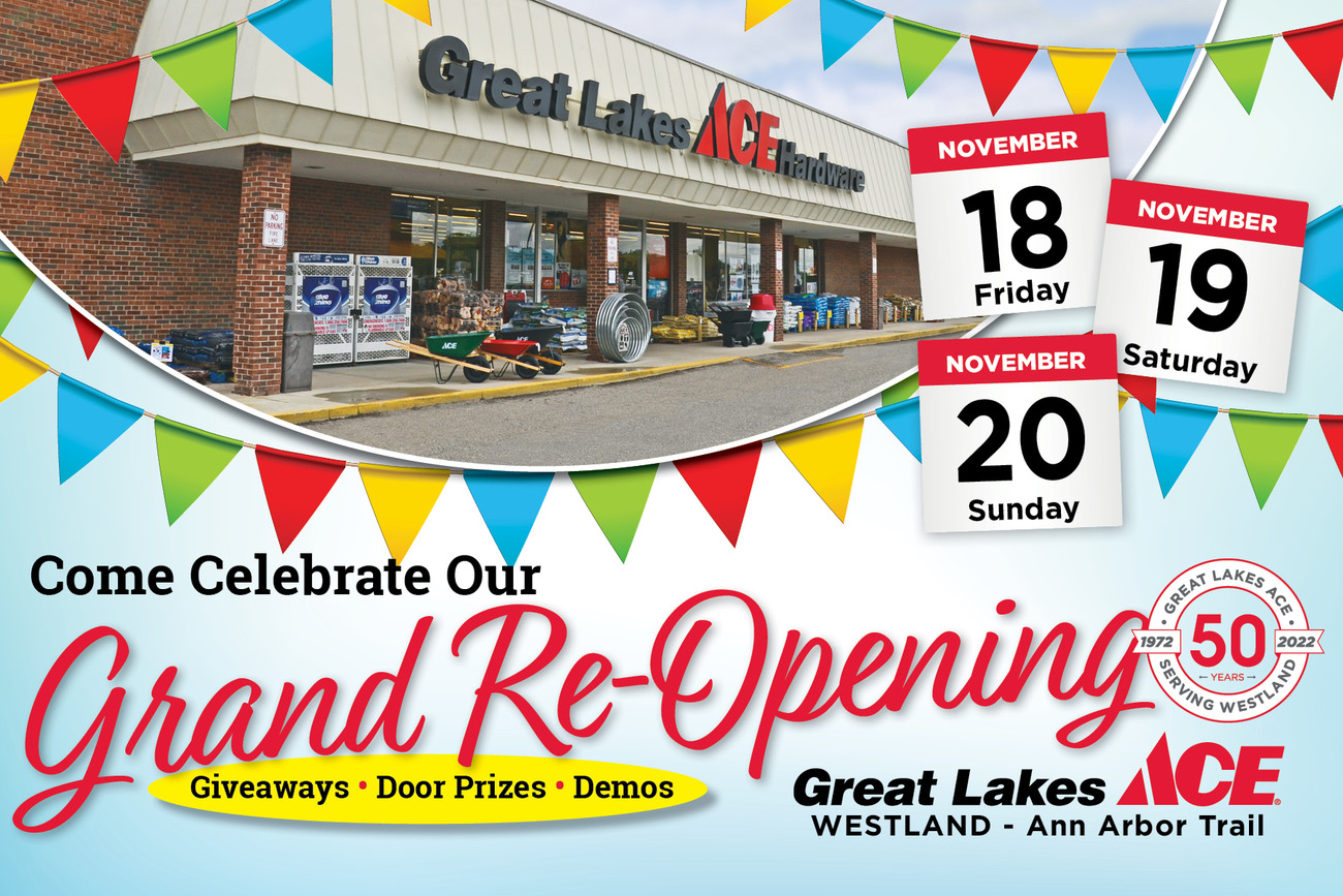 Westland Grand Re-Opening - Great Lakes Ace Hardware Store