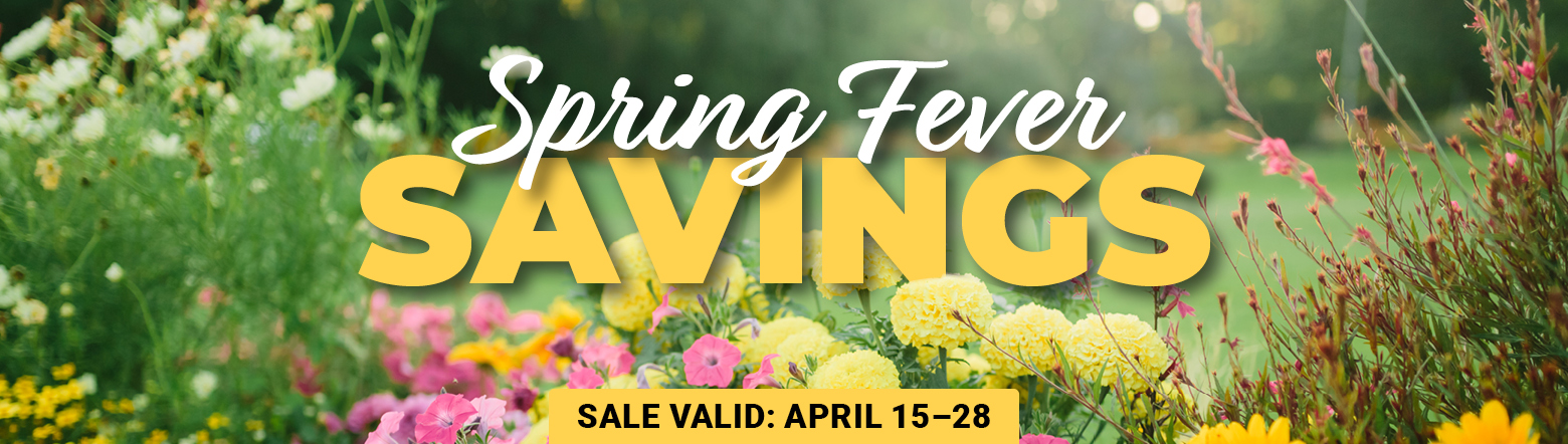Spring Fever Savings Header