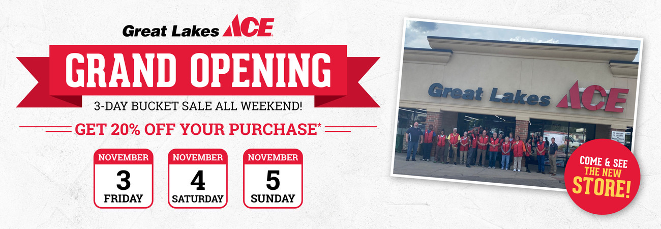 Great Lakes Ace Finneytown, OH Grand Opening Event - Great Lakes Ace Hardware Store Header