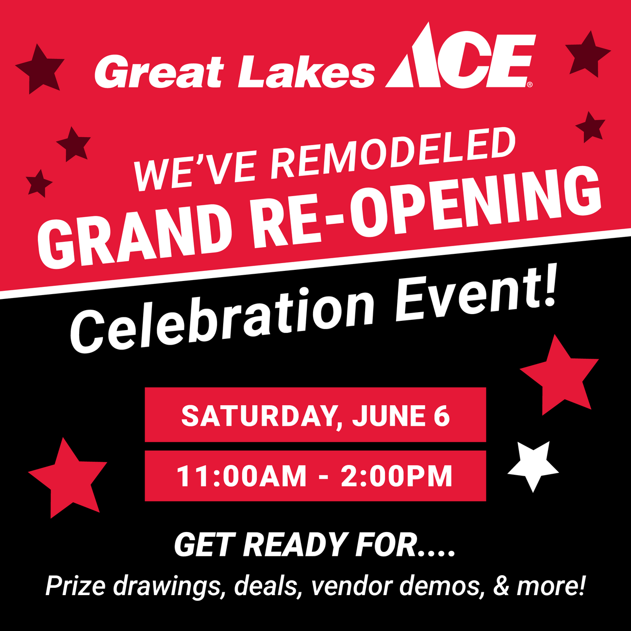 Grand Re-Opening Celebration! | South Lyon - Great Lakes Ace Hardware Store