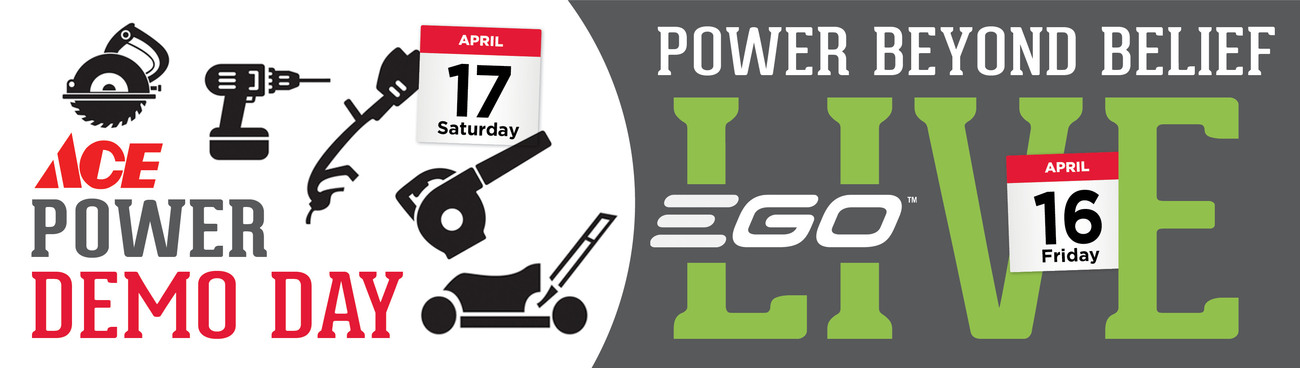Power Day Demo - Great Lakes Ace Hardware Store Header