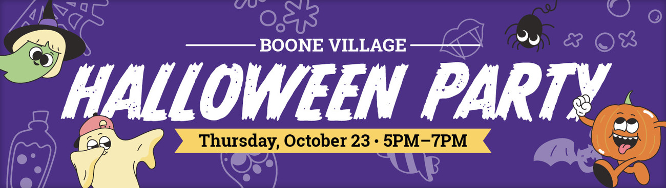 Boone Village Halloween Party - Great Lakes Ace Hardware Store Header
