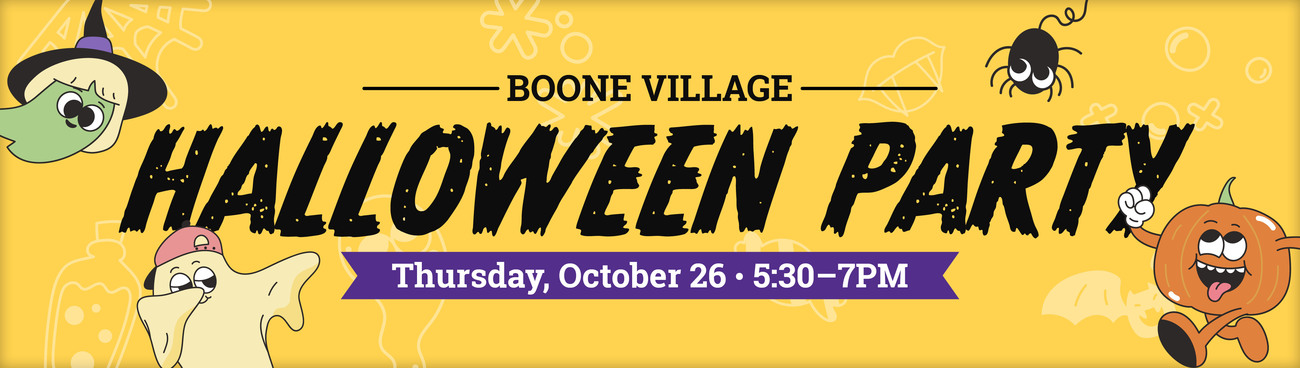 Boone Village Halloween Party - Great Lakes Ace Hardware Store Header