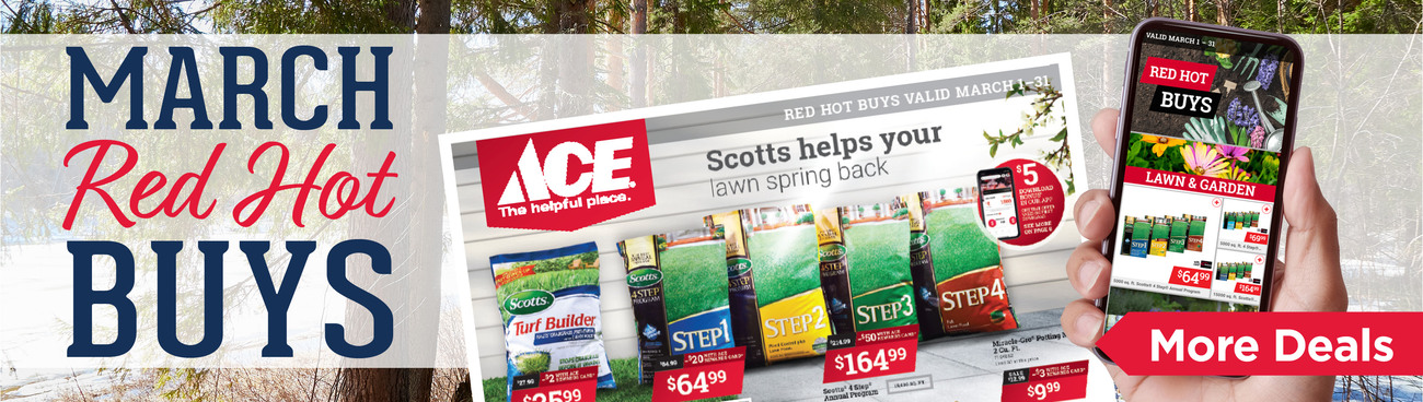 March Red Hot Buys - Great Lakes Ace Hardware Store Header