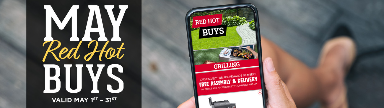 May Red Hot Buys - Great Lakes Ace Hardware Store Header