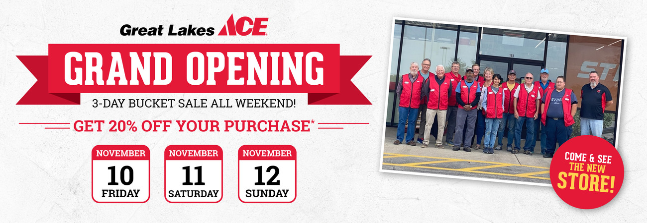 Great Lakes Ace Nicholasville, KY Grand Opening Event - Great Lakes Ace Hardware Store Header