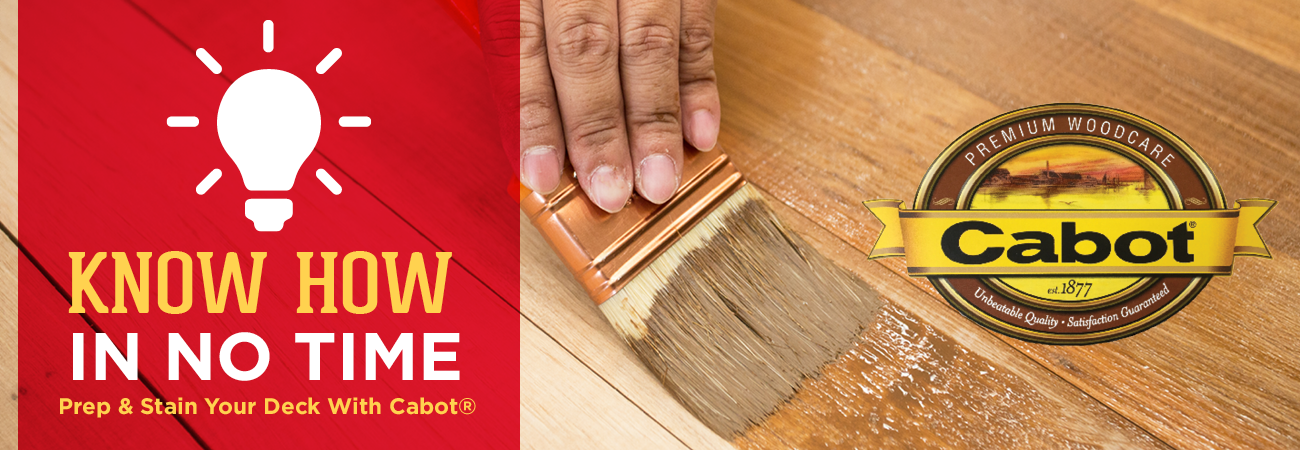 How To Stain Your Deck - Great Lakes Ace Hardware Store Header