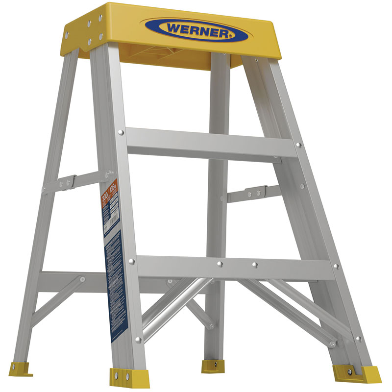2' Werner® Aluminum Step Ladder