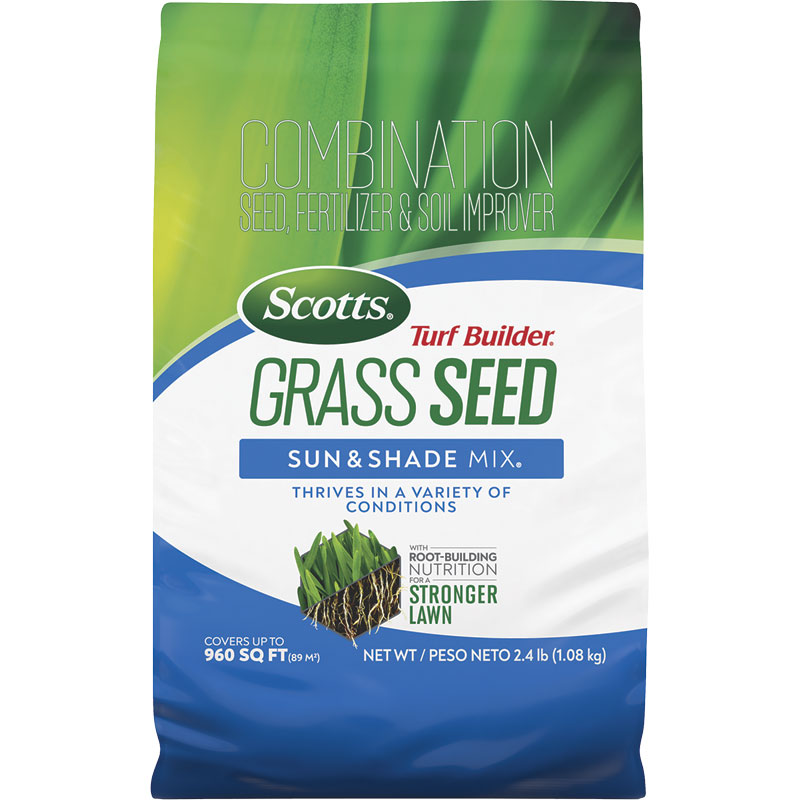2.4 Lb. Scotts Grass Seed Sun & Shade Mix