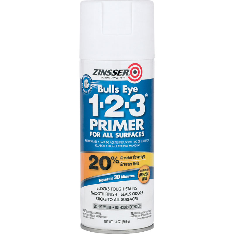 Zinsser Bulls Eye 1-2-3 Spray Primer, 13 Oz.