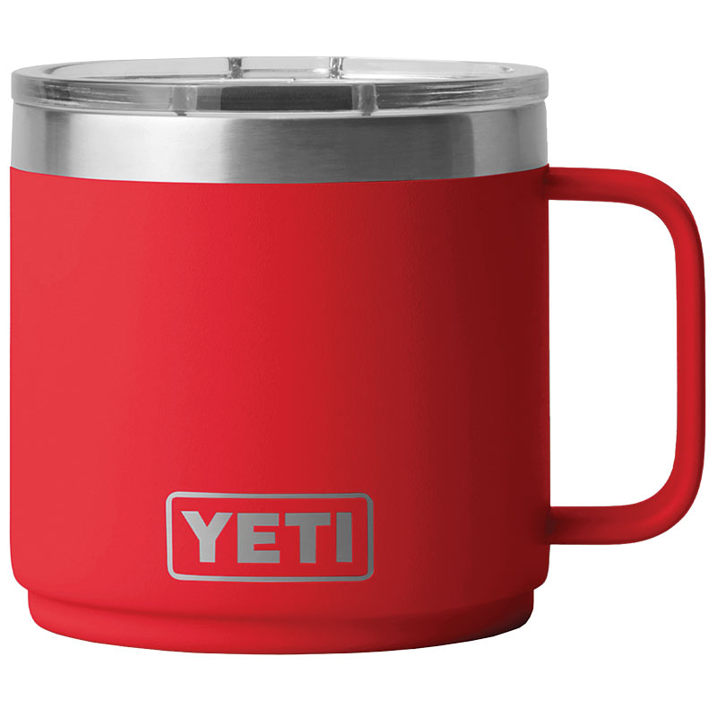 14 Oz. Yeti® Rambler® Ceramic Lined Stackable Mug With MagSlider Lid - Rescue Red