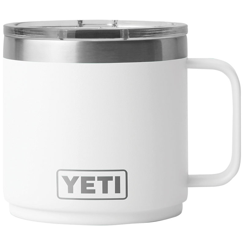 14 Oz. Yeti® Rambler® Ceramic Lined Stackable Mug With MagSlider Lid - White