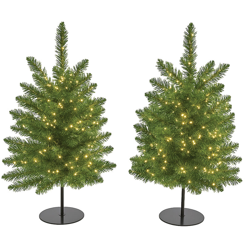 2 Pk. 24" Celebrations LED Warm White Walkway Cascade Christmas Tree