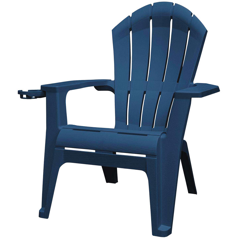 Adams Mfg. RealComfort Deluxe Midnight Resin Frame Adirondack Chair