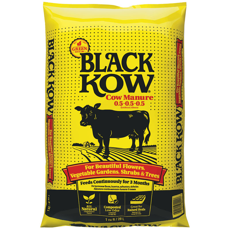 1 Cu. Ft. Black Kow® Cow Manure 0.5-0.5-0.5