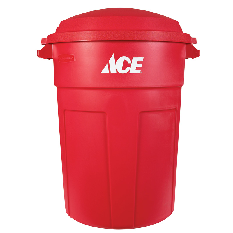 32 Gal. Ace® Red Refuse Container