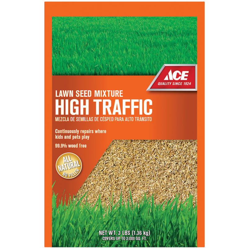 3 Lb. Ace® Green Turf High Traffic Grass Seed