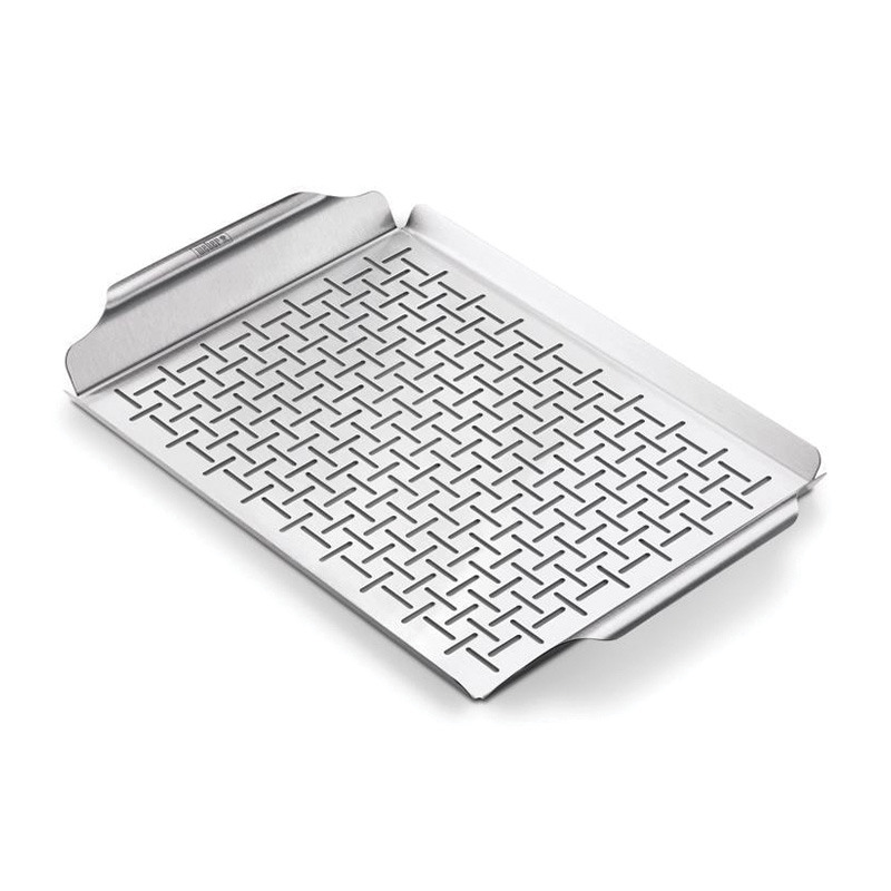 Weber® Stainless Steel Grilling Pan, 17.4" L X 11.8" W 1 Pk.