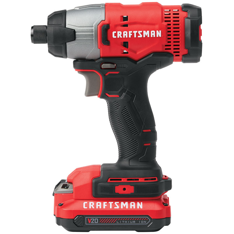 CRAFTSMAN® V20 1/4" Cordless Brushed Compact Impact Driver Kit
