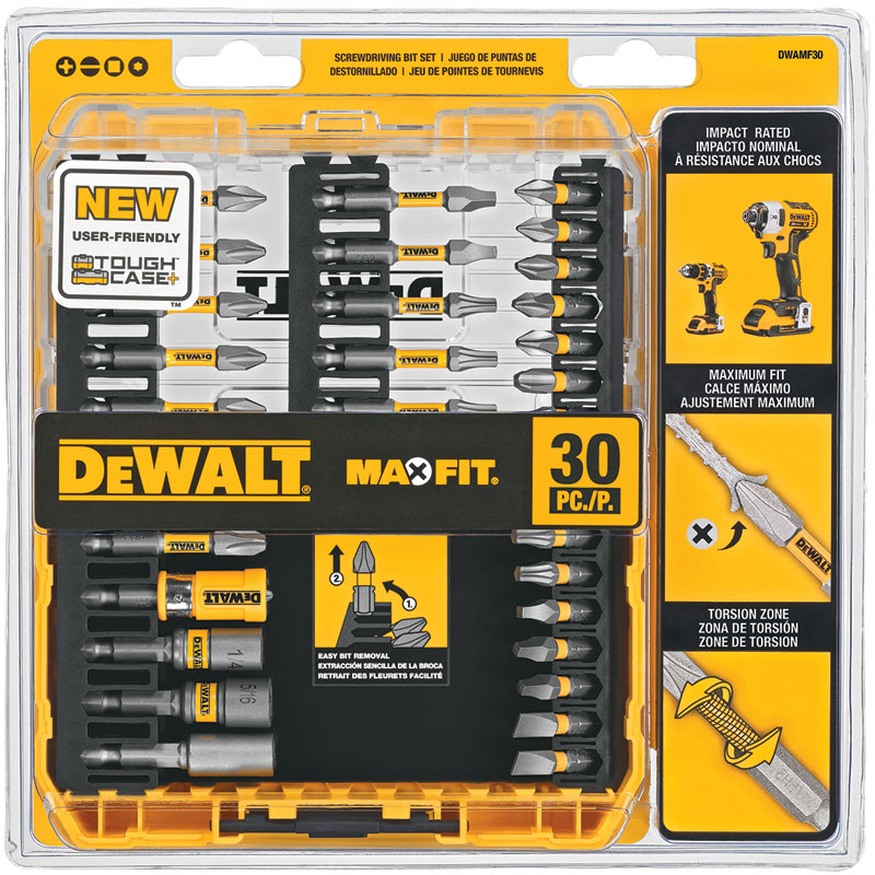 30 Pc. DEWALT® Max Fit® Screwdriver Bit Set