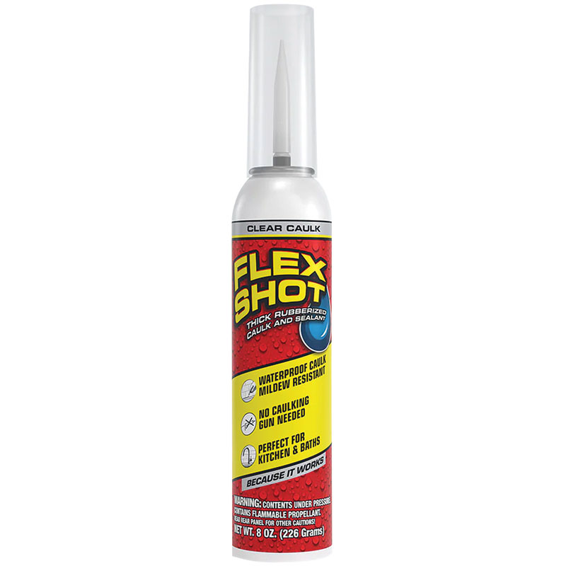 8 Oz. Flex Shot® Clear Rubberized Caulk & Sealant