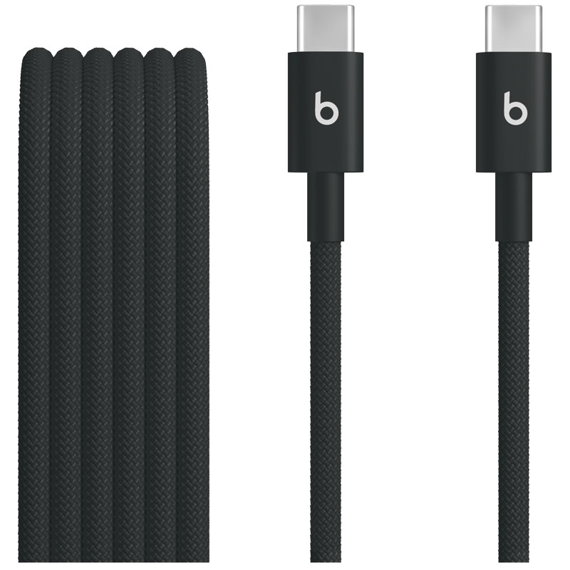 5' Beats Woven USB-C To USB-C Cable - Black