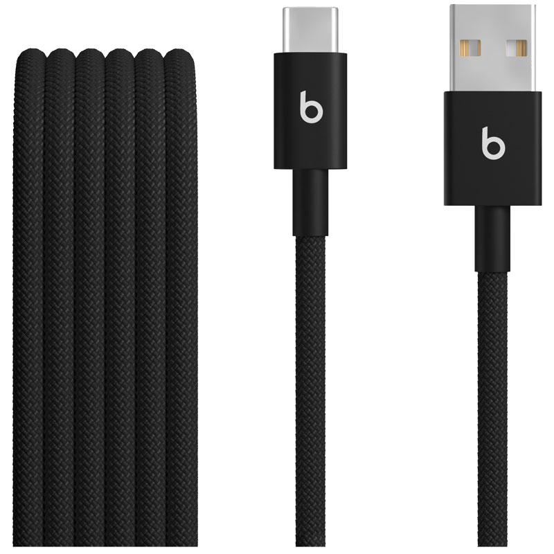 5' Beats Woven USB-A To USB-C Cable - Black
