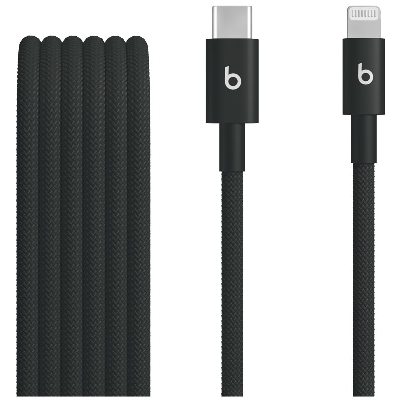 5' Beats Lighting To USB-C Cable - Black