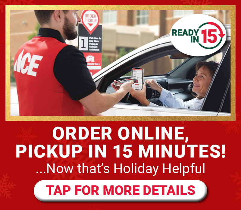 Order Online Pickup in 15 Minutes