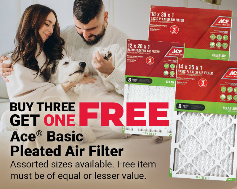 Buy One Get One Ace® Basic Pleated Air Filters