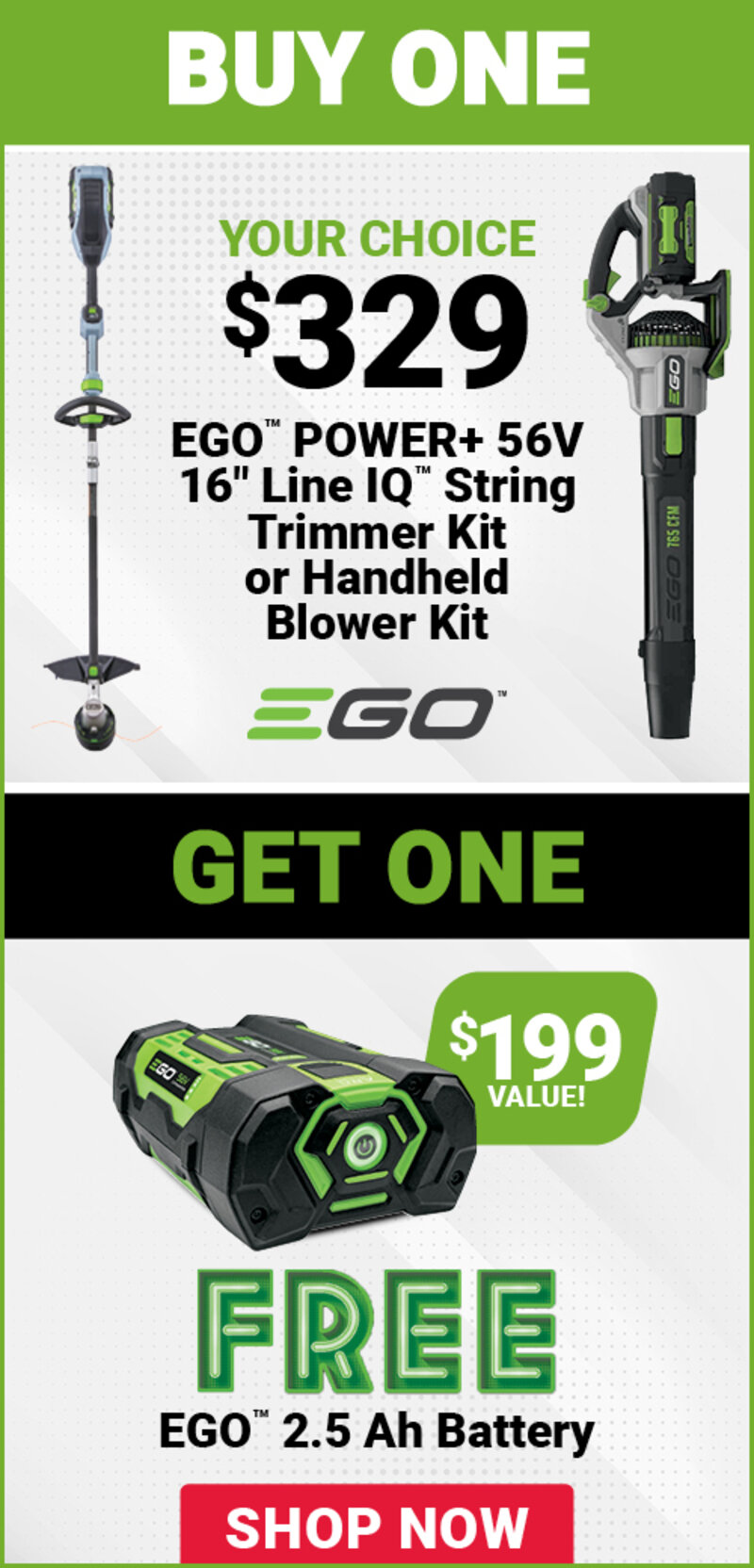 EGO™ POWER+ 56V Outdoor Power Kits