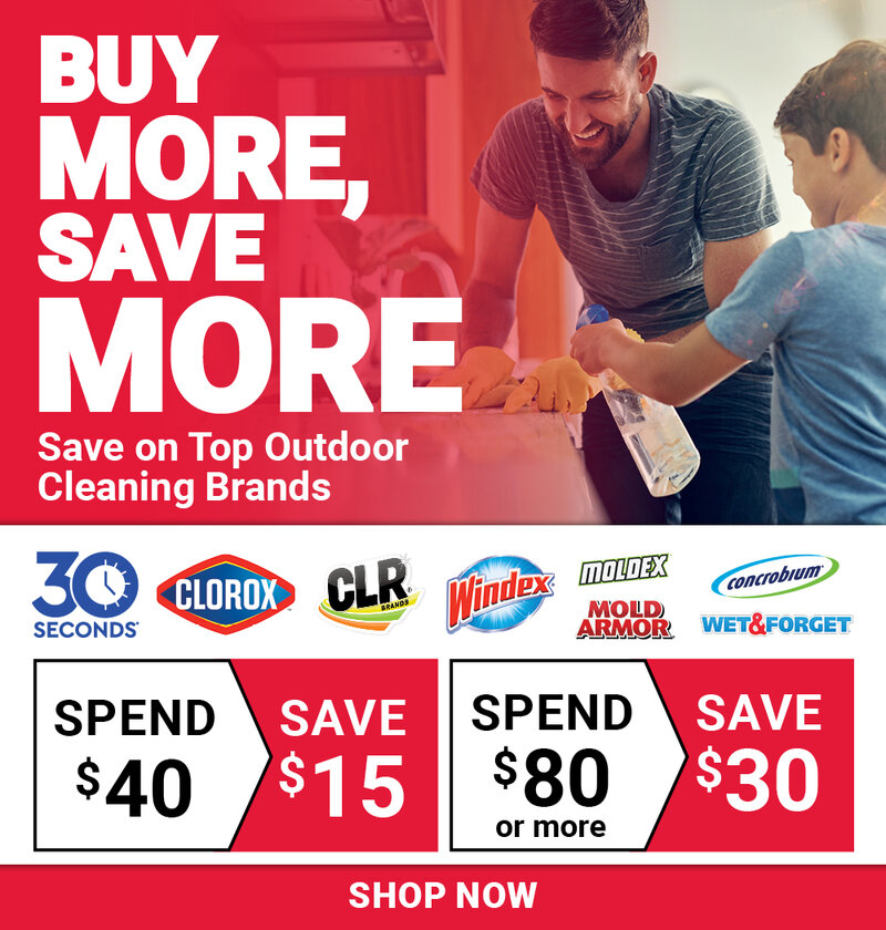 Buy More, Save More On Top Outdoor Cleaning Brands