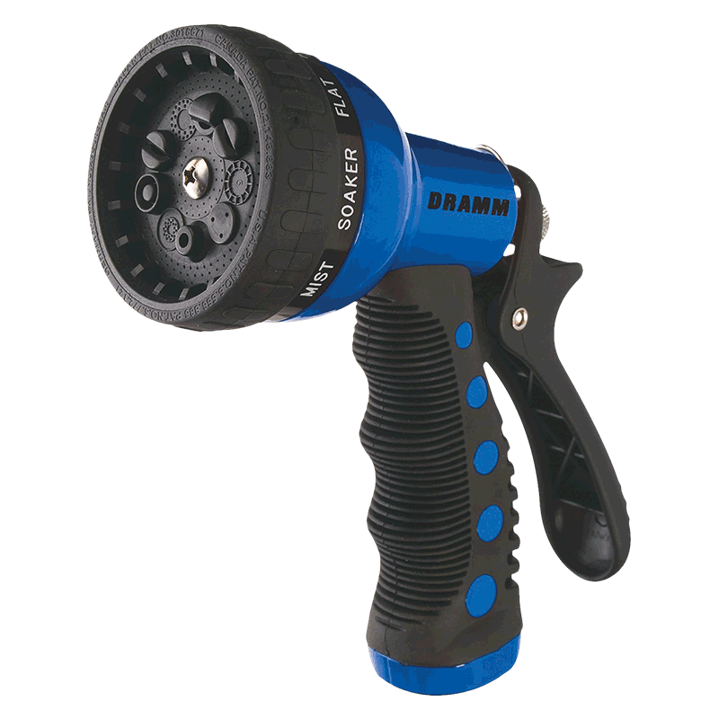 DRAMM Touch N Flow 9 Pattern Adjustable Metal Gun Nozzle Orange