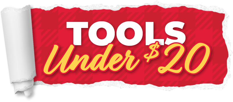 Tools Under $20 Banner