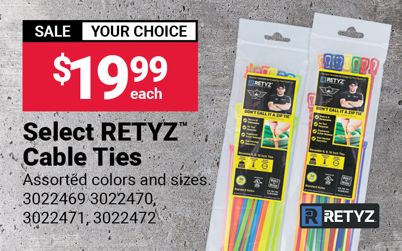 RETYZ™ Assorted Cable Ties