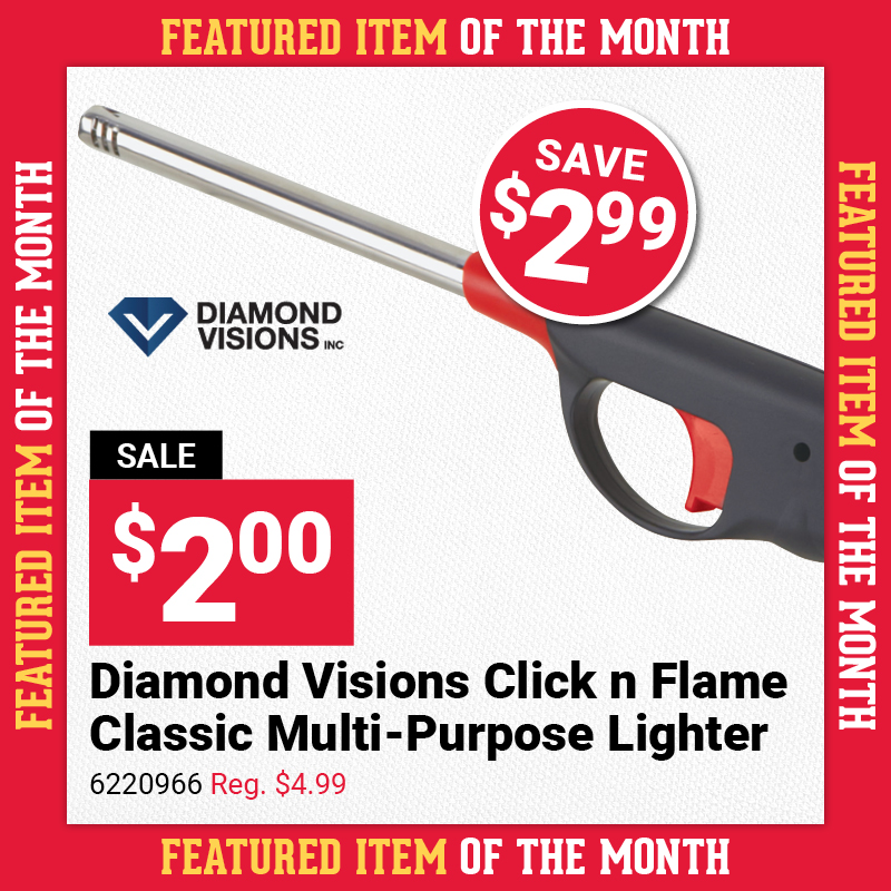 Diamond Visions Click n Flame Classic Multi-Purpose Lighter