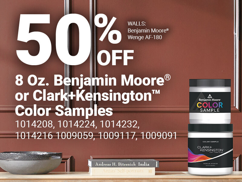 Select Benjamin Moore® & Clark+Kensington™ Color Samples