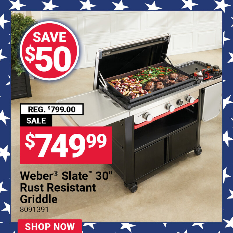 Weber® Slate™ 30" Rust-Resistant Griddle with Digital Thermometer