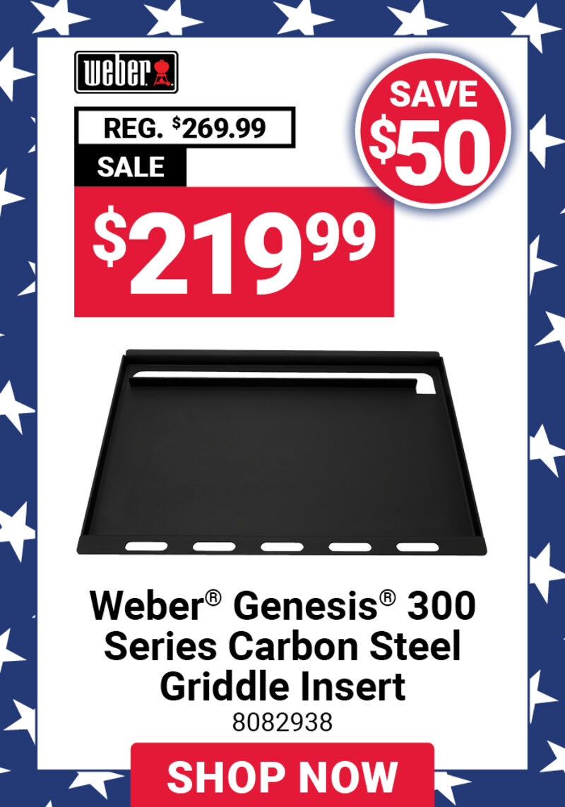 Weber® Genesis® 300 Series Carbon Steel Griddle Insert