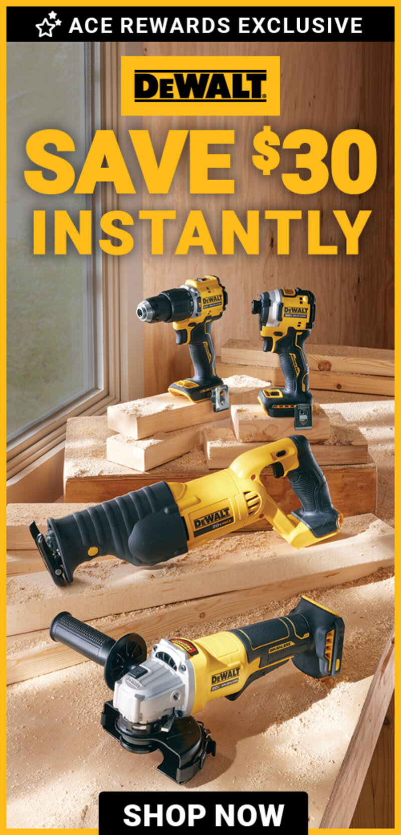 Select DEWALT® Power Tools (Tool Only)