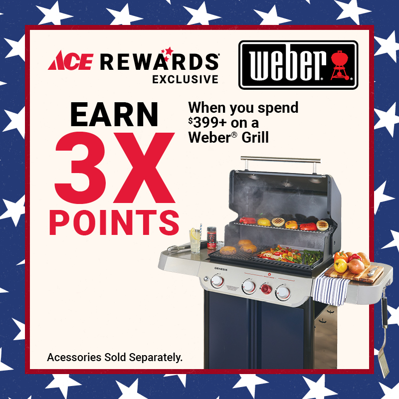 Earn 3x Points When You Spend $399+ on Weber Grills