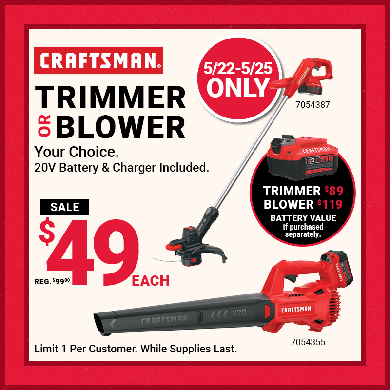 CRAFTSMAN® Trimmer or Blower