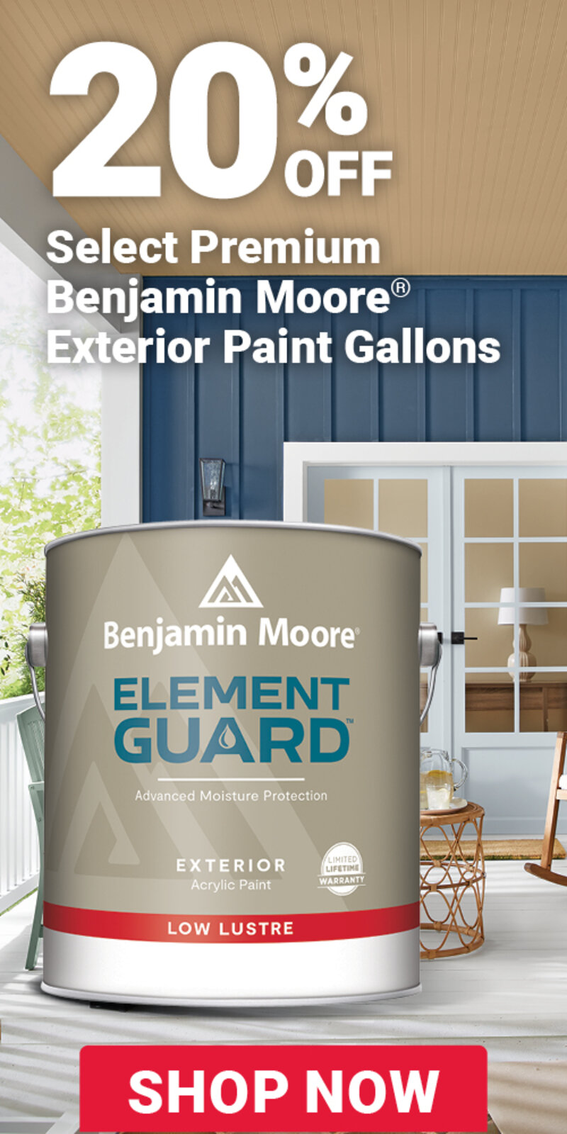 Select Premium Benjamin Moore® Exterior Paints Gallons