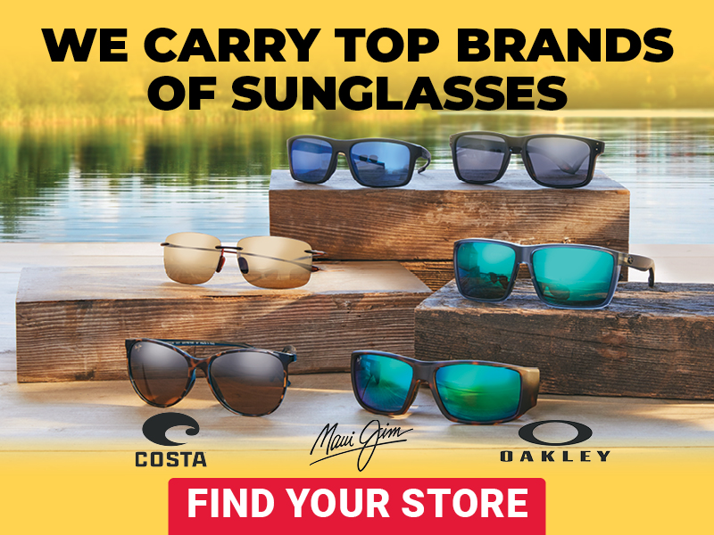 We Carry Top Brands of Sunglasses