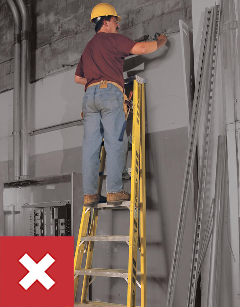 Werner Ladder Safety: Do Not Climb a Closed Ladder