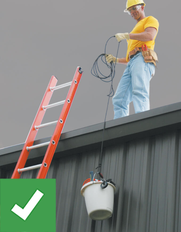 Werner Ladder Safety: Haul Materials with a Line